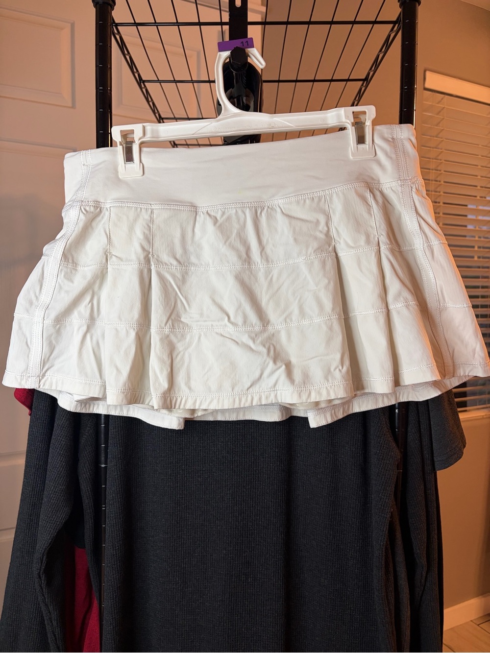 lululemon athletica White Pleated Skater Tennis Skirt